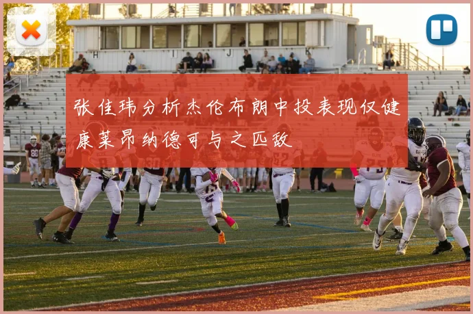 张佳玮分析杰伦布朗中投表现仅健康莱昂纳德可与之匹敌